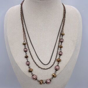 Fashion neckace color copper